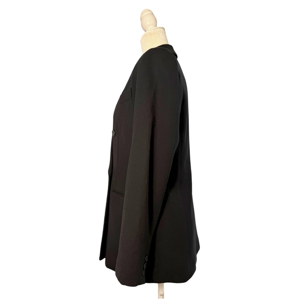 Vintage Saks Fifth Avenue Folio Double Breasted Wool Black Blazer Women’s 10 - Picture 6 of 11